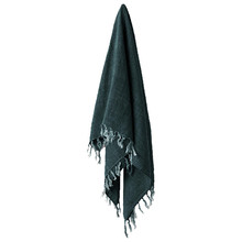 Fringed Vintage Linen Throw